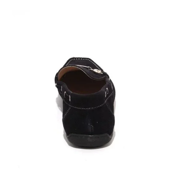 Italian ALTEMBERG 503a Navy Suede Leather Moccasins Loafers